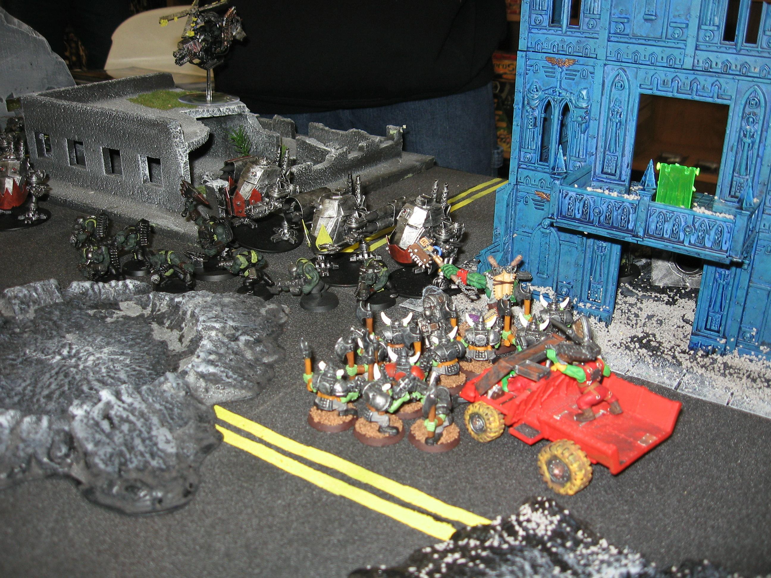 Orks about to Rush into Combat