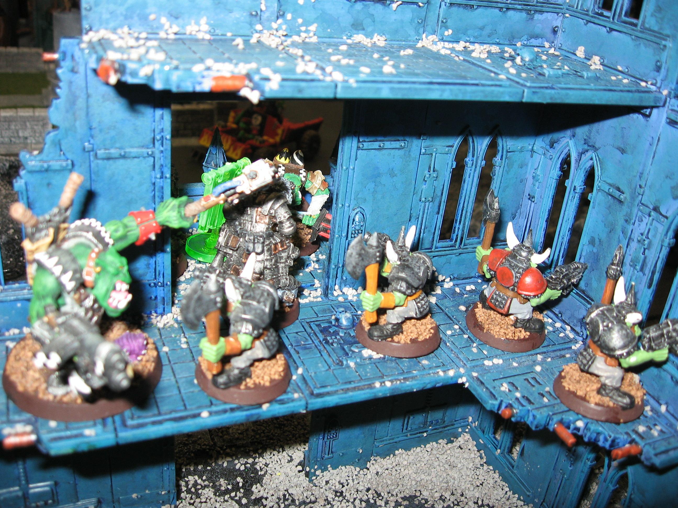 Orks Move into Ruined Building