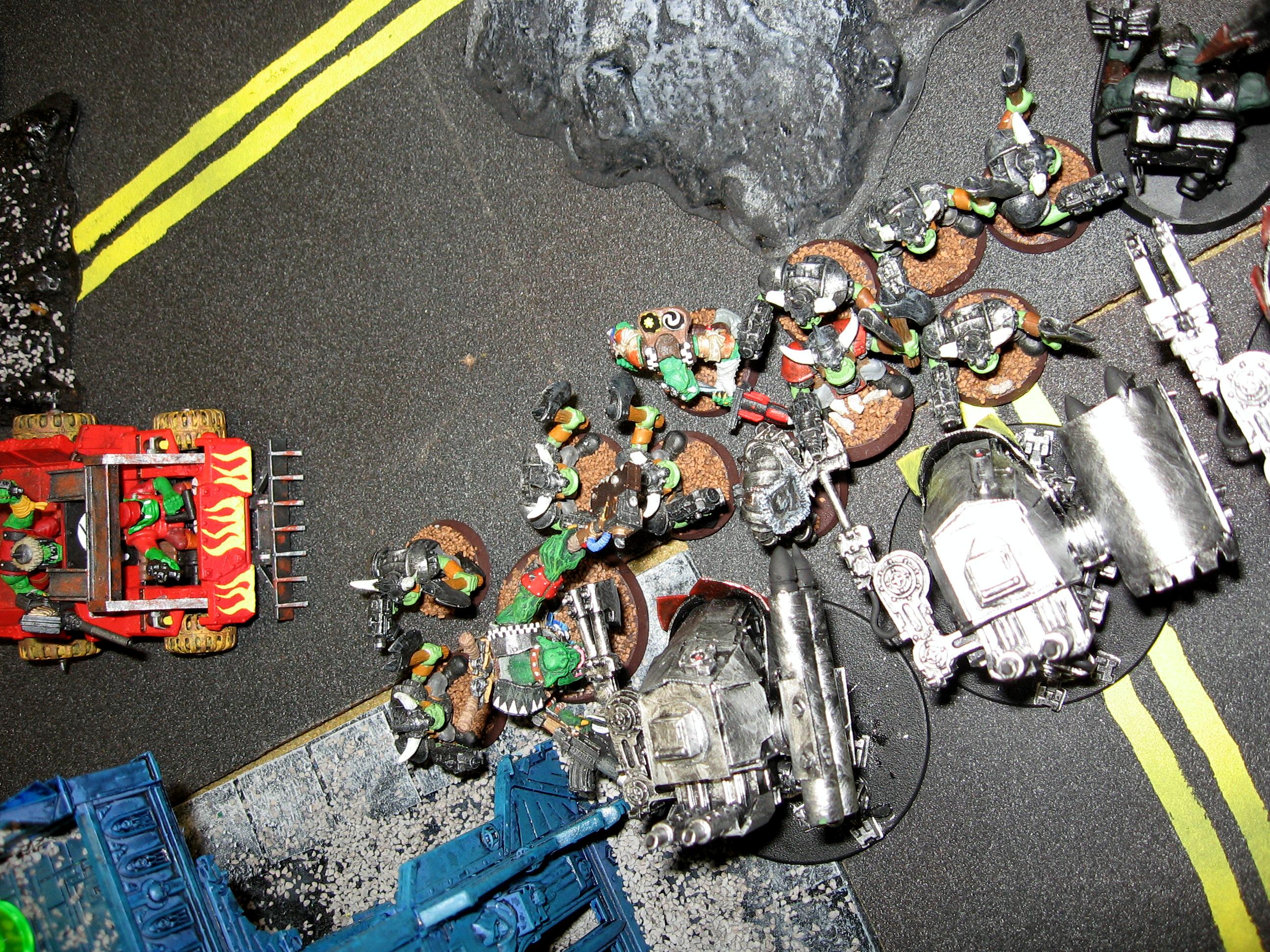 Orks Rush into Combat