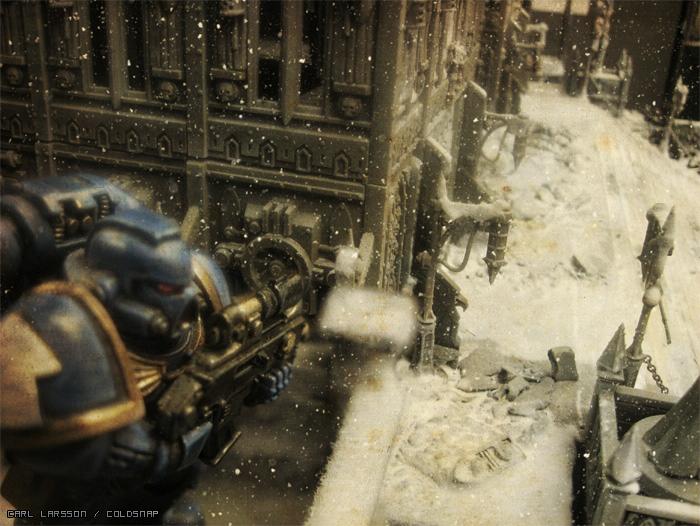 Awesome, Citys Of Death, Games Workshop, Photoshop, Snow, Space Marines