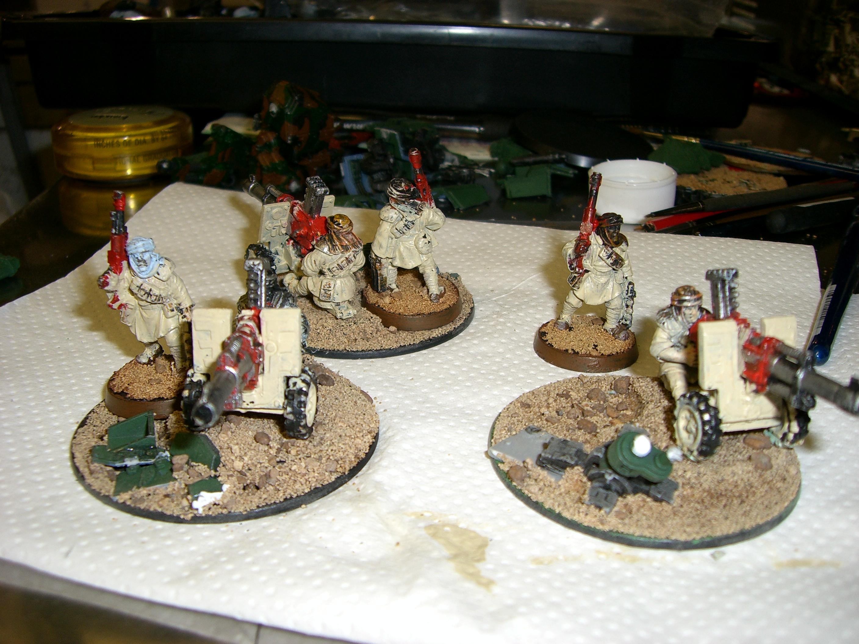 Imperial Guard, Tallarn Desert Raiders, Work In Progress