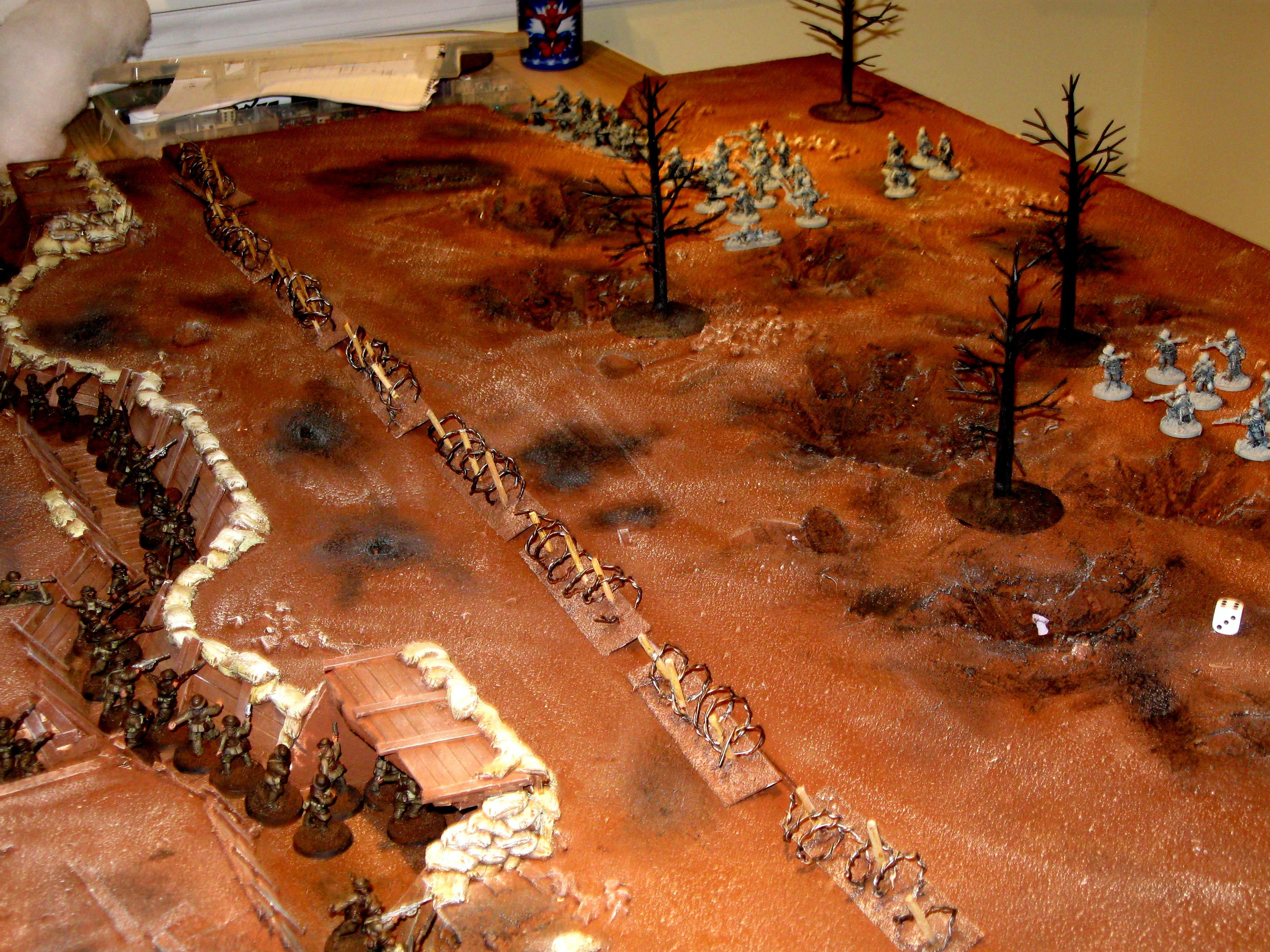 Game Table, Terrain, World War I, Wwi
