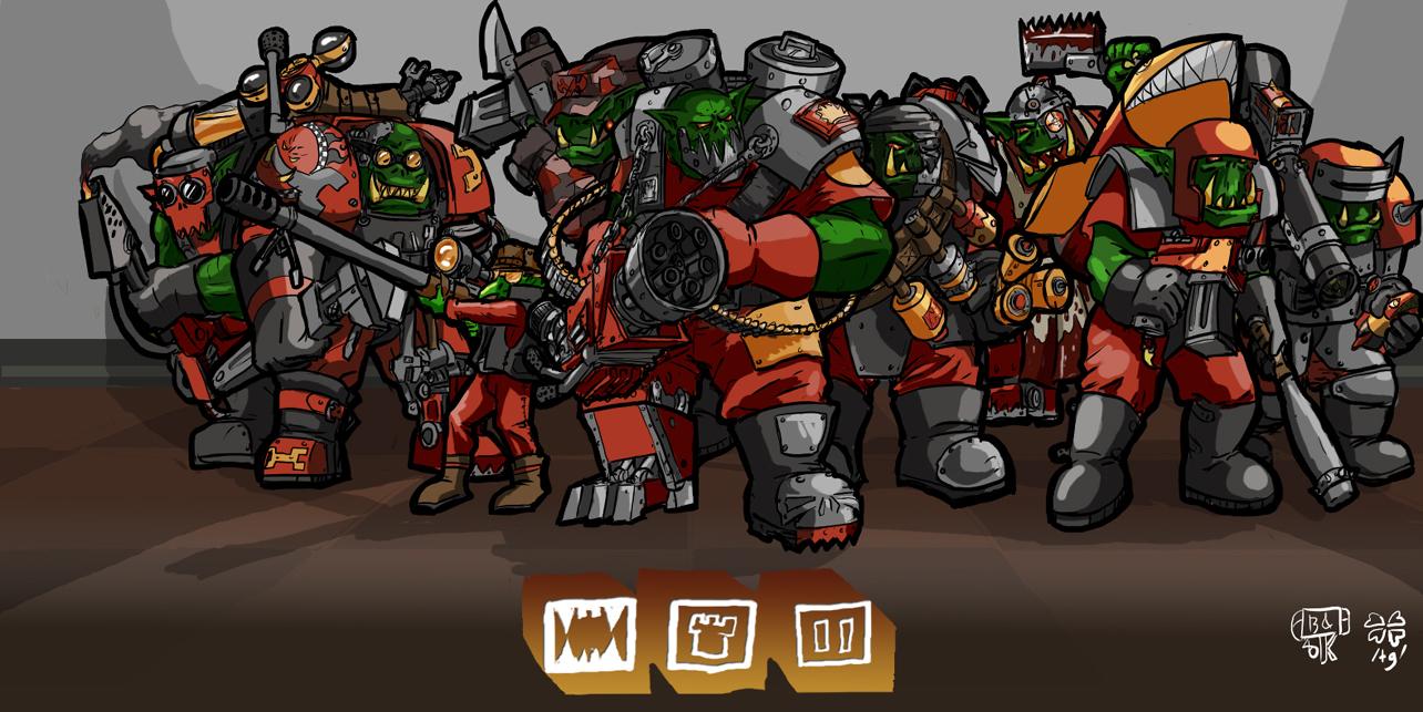 1d4chan, 4chan, Computer Game, Demoman, Medic, Meet The Team, Ork Fortress, Orks, Snipers, Soldier, Team Fortress, Valve, Work In Progress