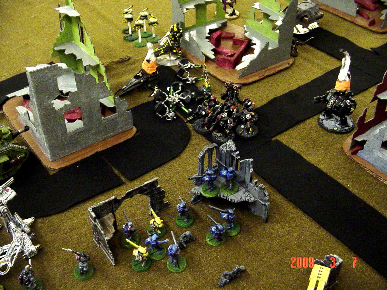 Apocalypse, Battle Report, Black Templars, Eldar, Imperial Guard, Tau, Warhammer 40,000