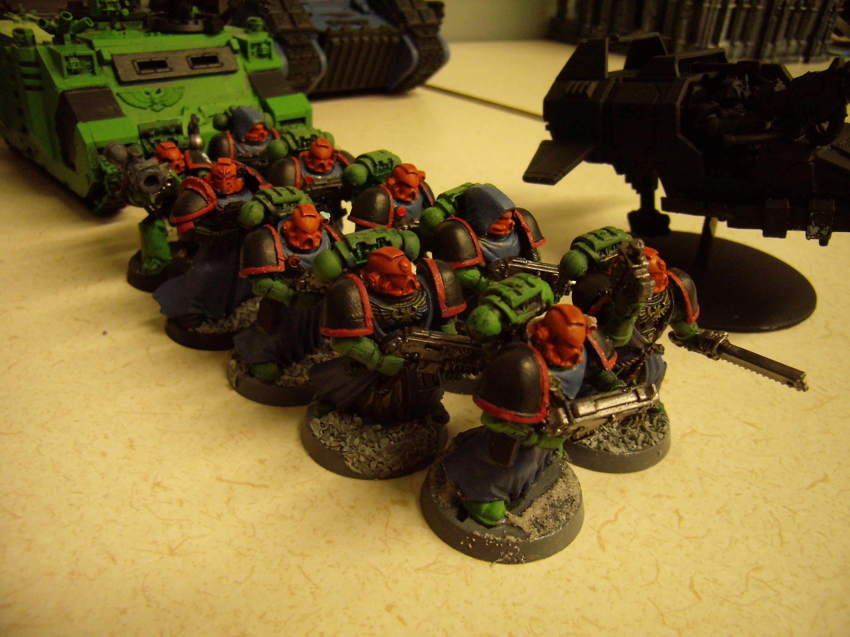 Space Marines, Squad, Tactical Squad, Warhammer 40,000, Work In Progress