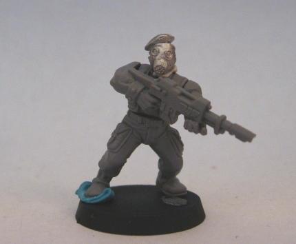 West Wind, Catachan - British Beret w/ Gas Mask