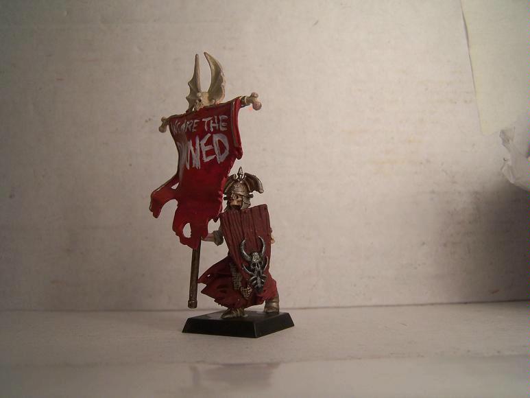 Skeletons, Standard Bearer, Undead, Vampire Counts, Warhammer Fantasy, Work In Progress