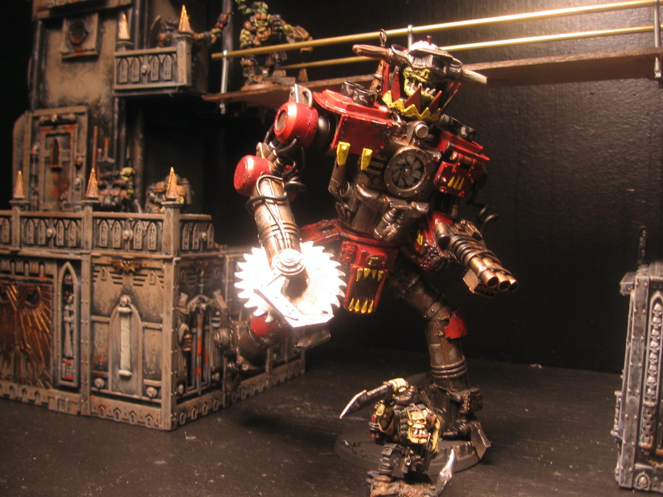 Dreadnought, Orks, Scratch Build, Stompa, Warhammer 40,000
