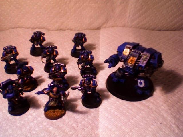 The completed tactical squad, Dred, and Sergeant