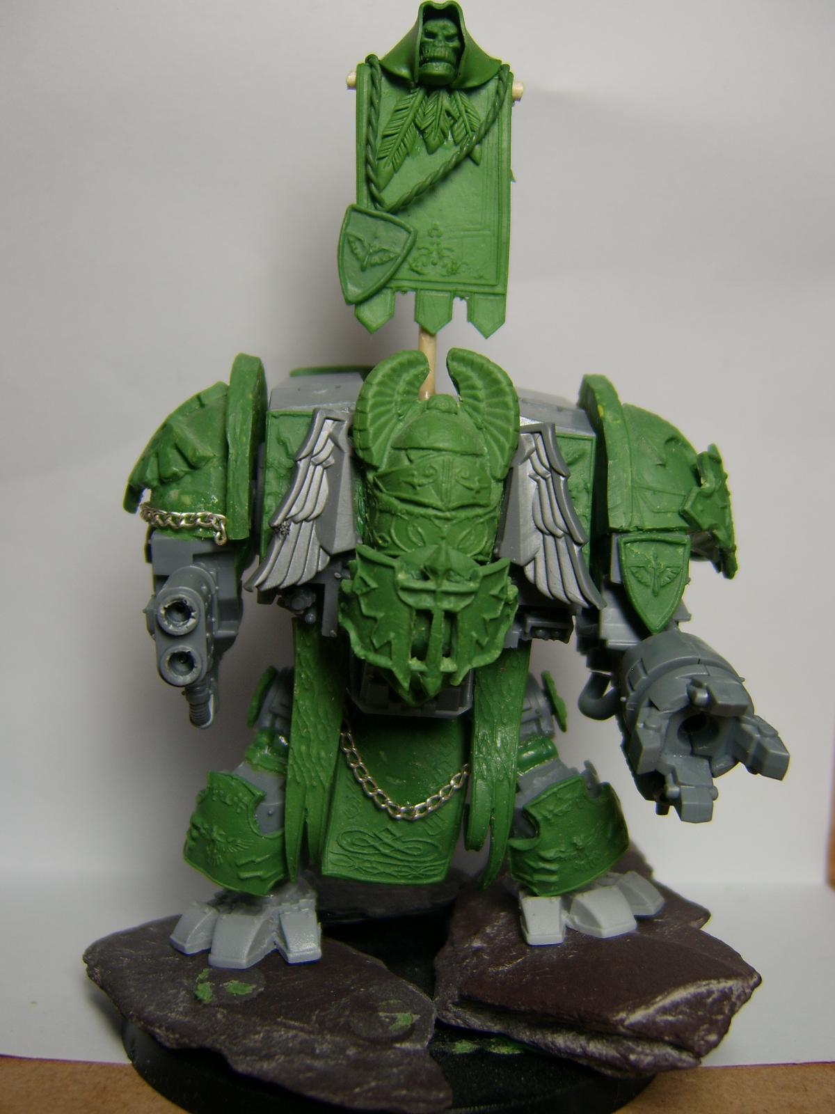 Dark Angels, Dreadnought, Greenstuff, Sculpting, Venerable Dreadnaught
