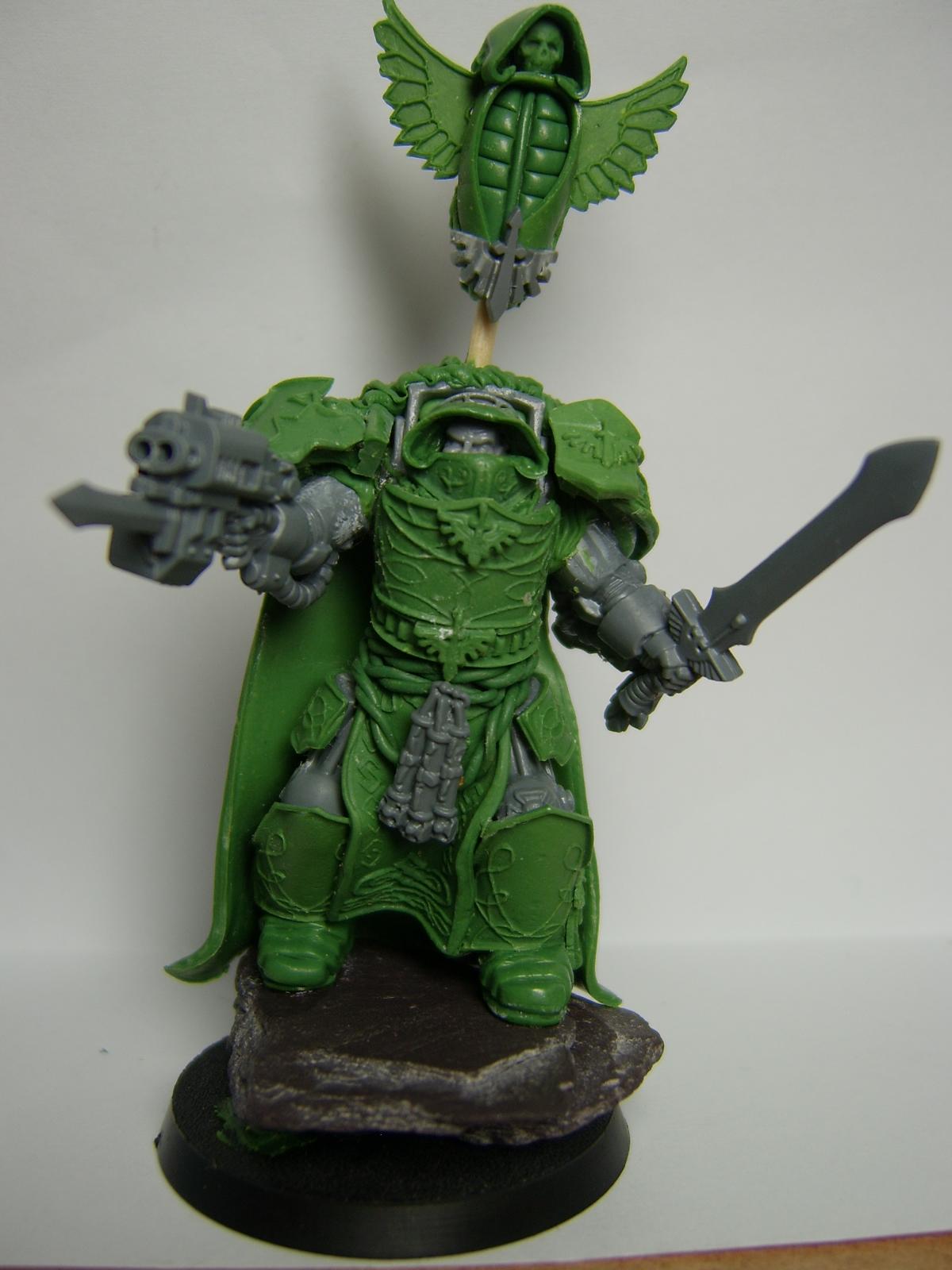 Dark Angels, Greenstuff, Sculpting, Space Marines, Terminator Armor