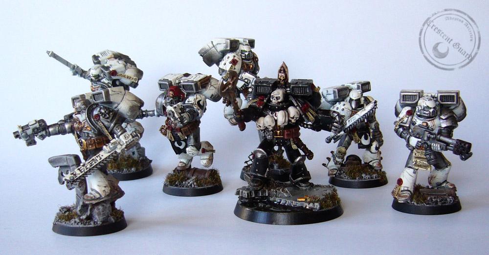 Assault Squad, Chaplain, Space Marines, Squad, Warhammer 40,000