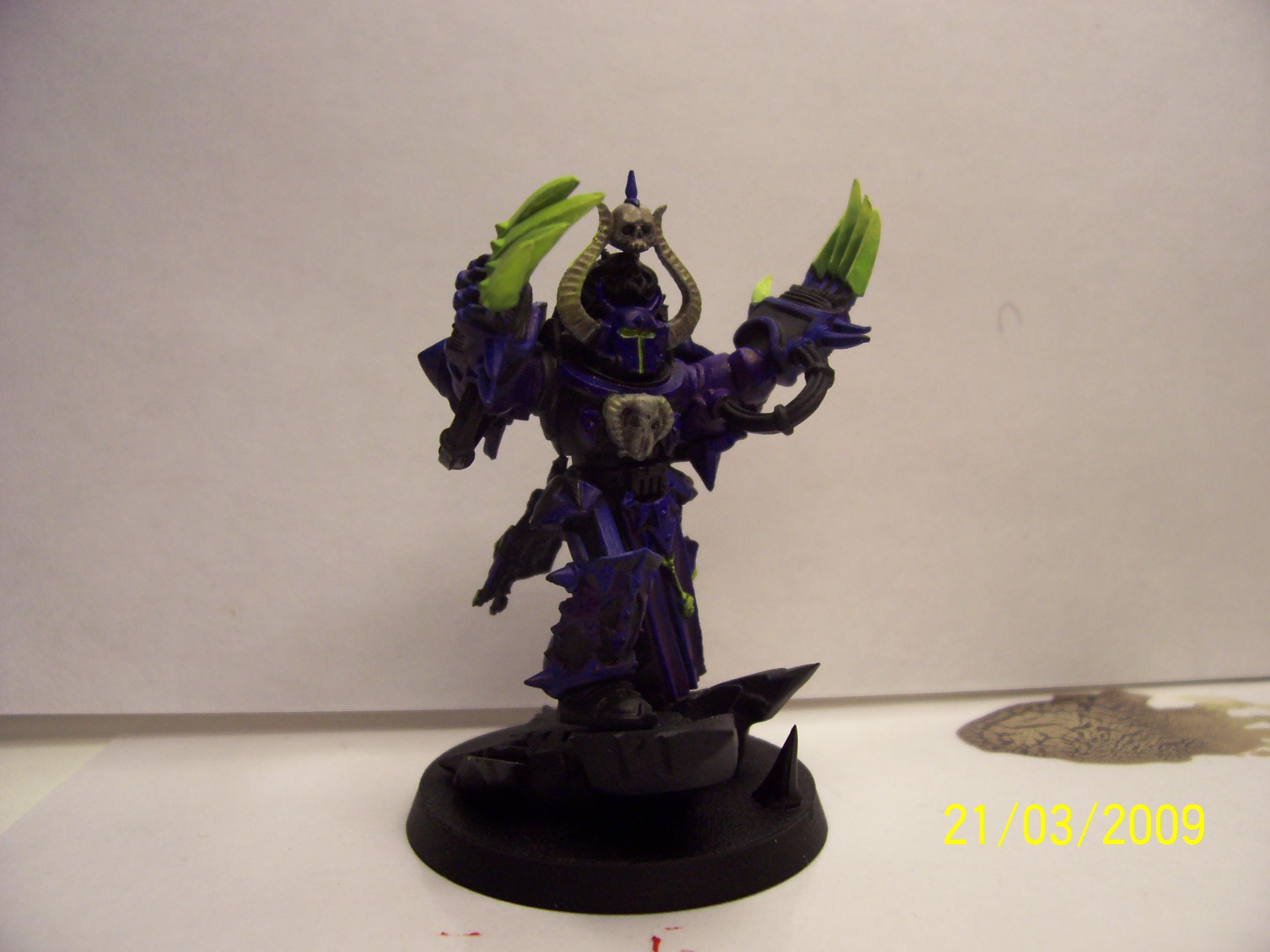 Chaos Lord, Chaos Space Marines, Lightning Claws, Terminator Armor