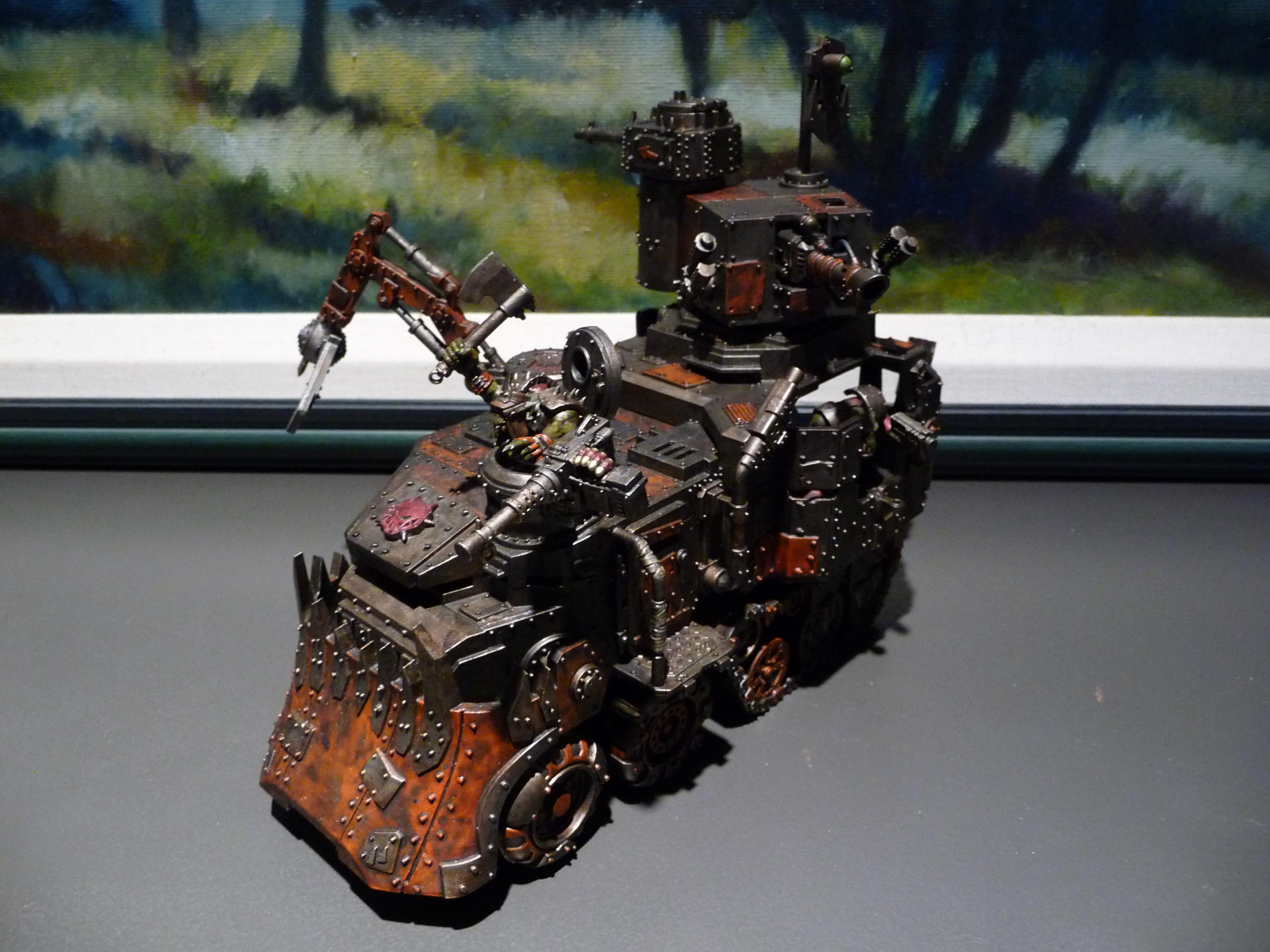 Battlewagon, Orks, GET ME KLOSER!!!  I WANA HIT THEM WITH MY AXE!!!!!!