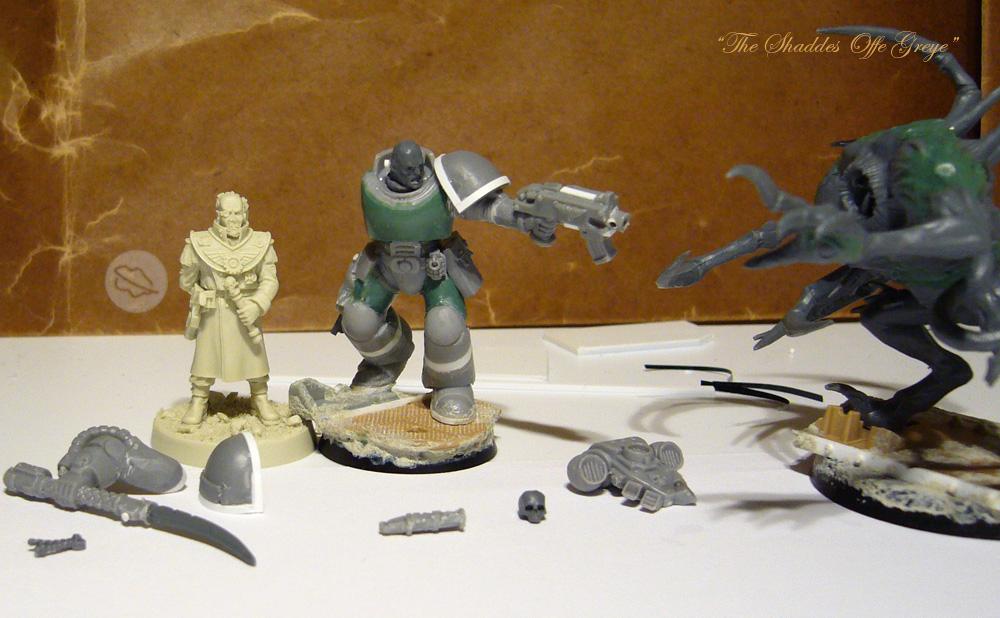 Alpha Legion, Chaos Space Marines, Conversion, Greenstuff, Sculpting, Space Marines, True Scale, Work In Progress, Xx