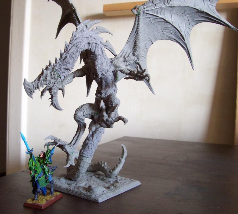 Conversion, Dragon, Rackham, Warhammer Fantasy - Titanic dragon, scale ...