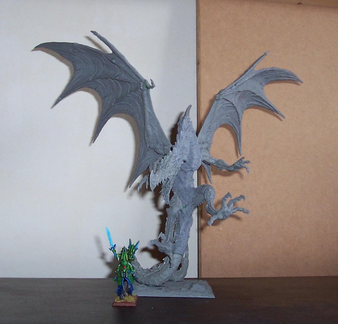 Conversion, Dragon, Rackham, Warhammer Fantasy - Titanic dragon, scale ...