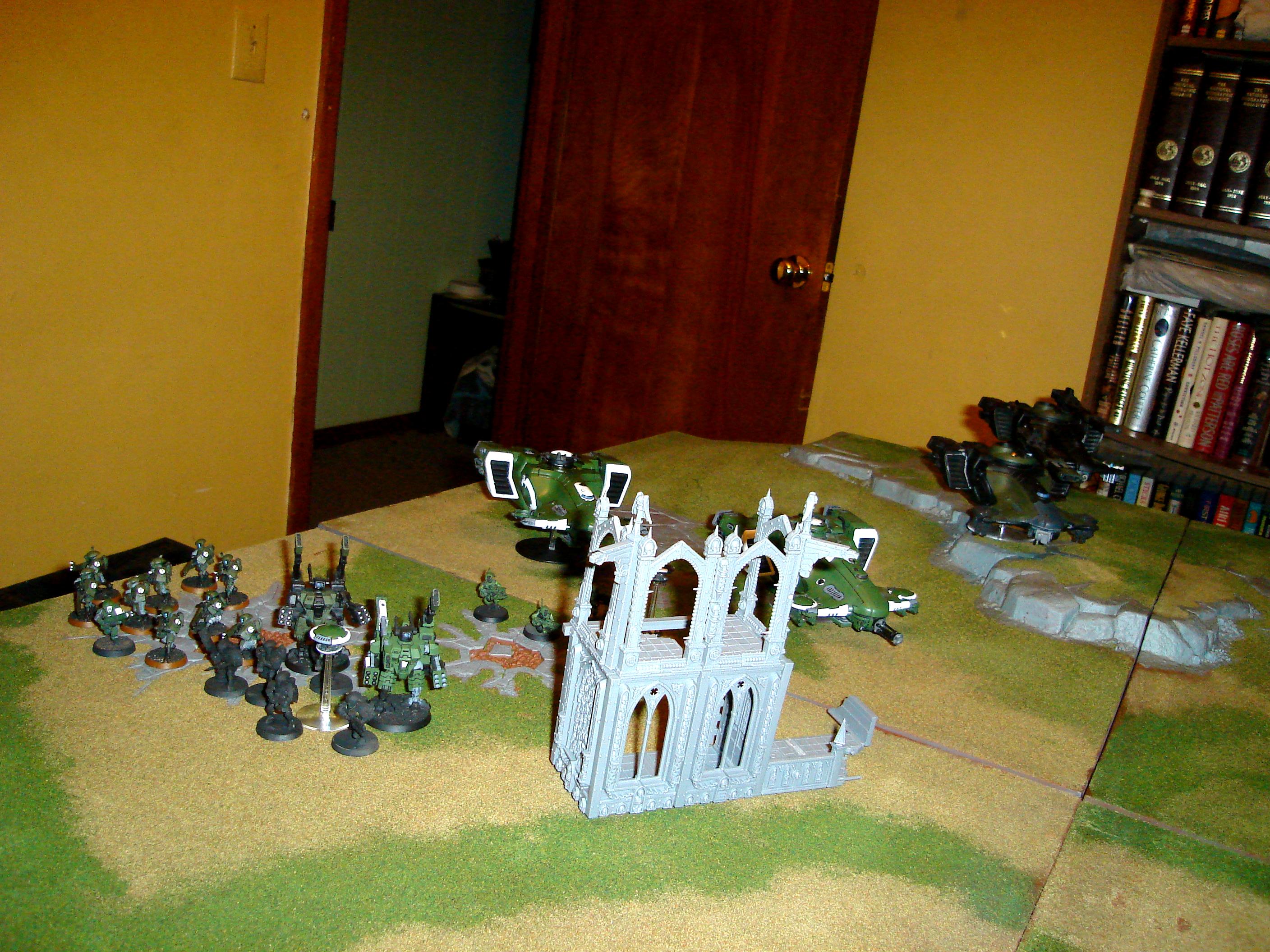 Battle, Dark Eldar, Game, Tau, Terrain