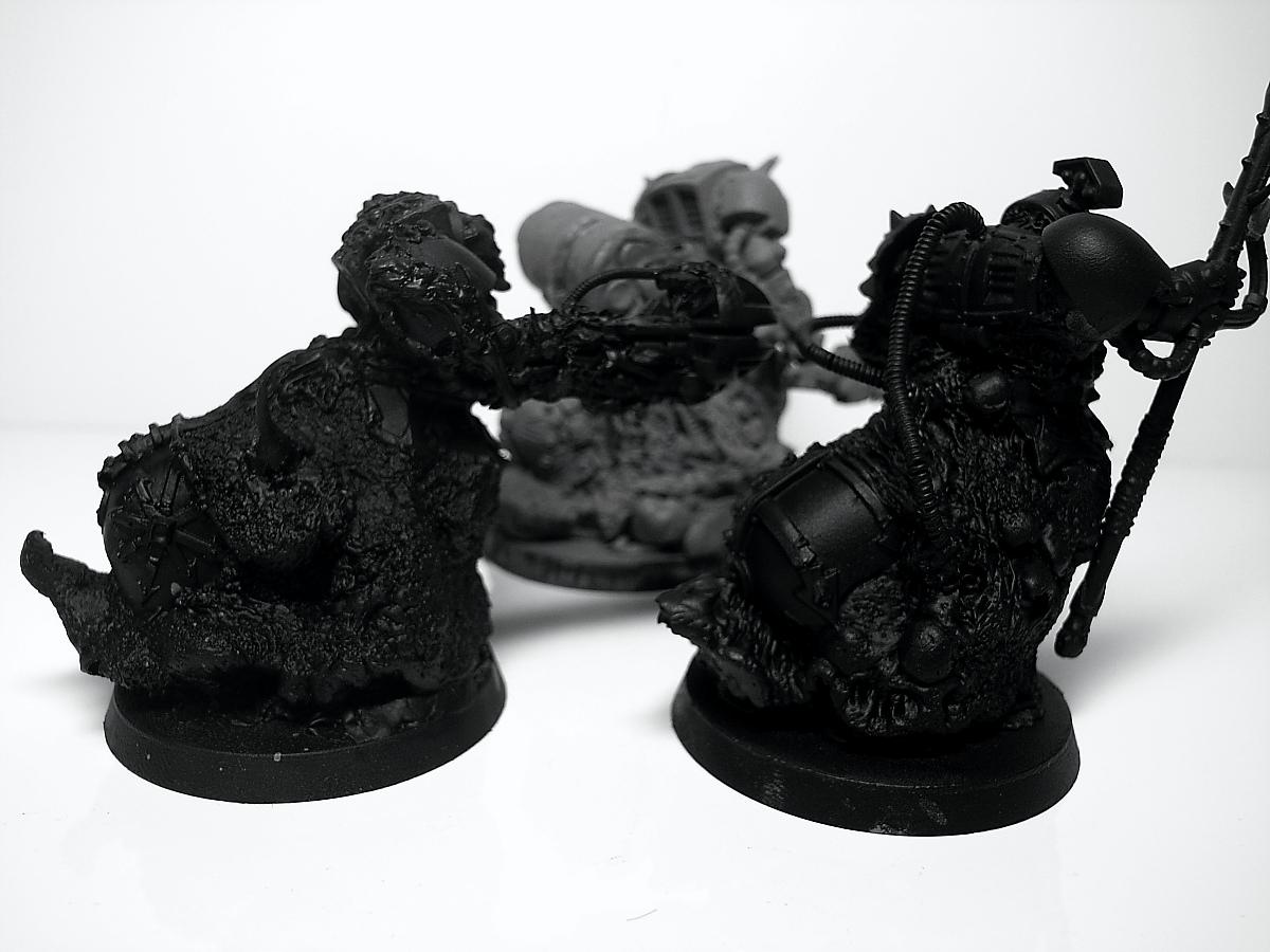 Nurgle, Obliterators, Slugs, Work In Progress