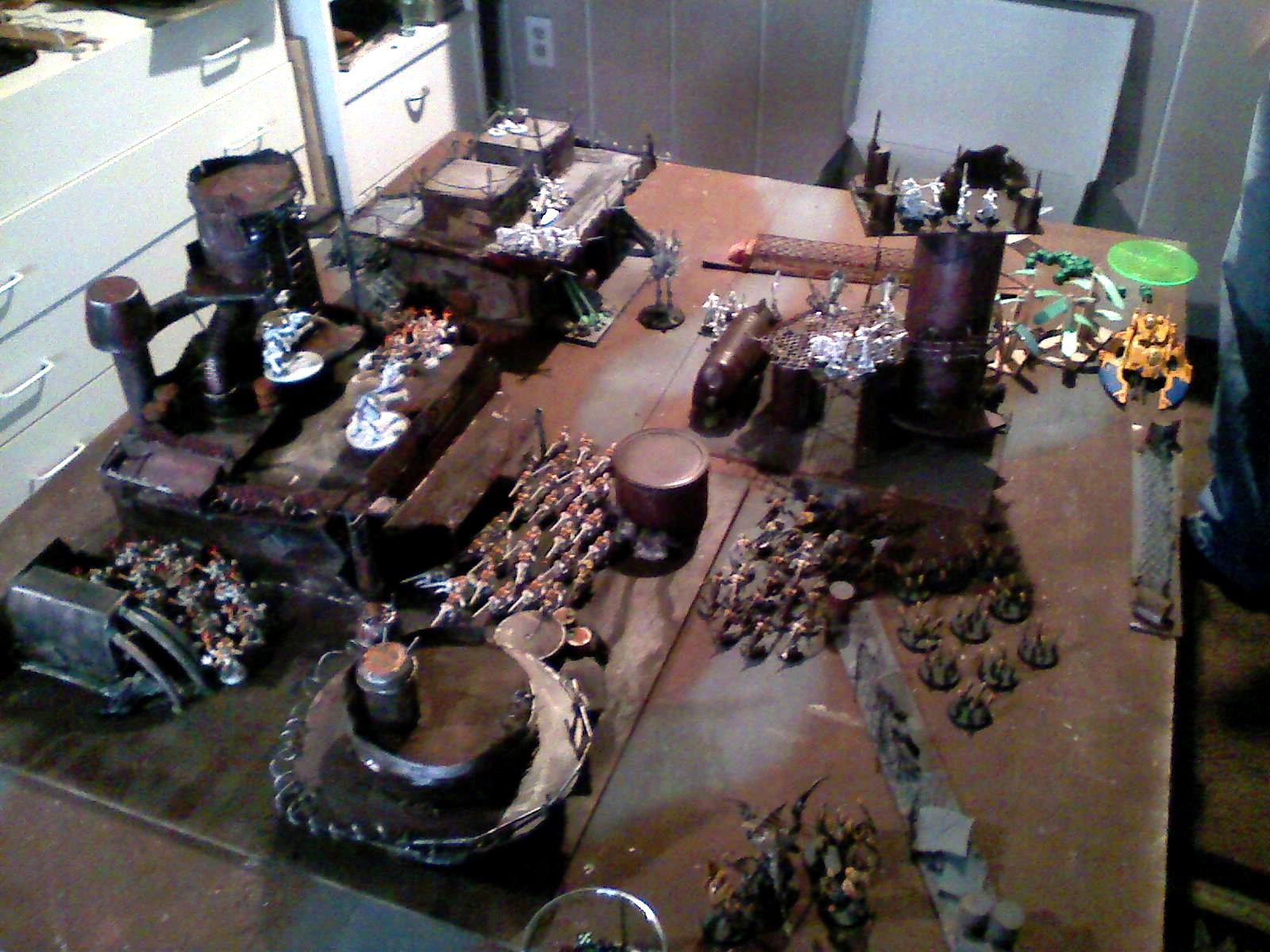Battle Pics, Tables, nids vs eldar 2kpts