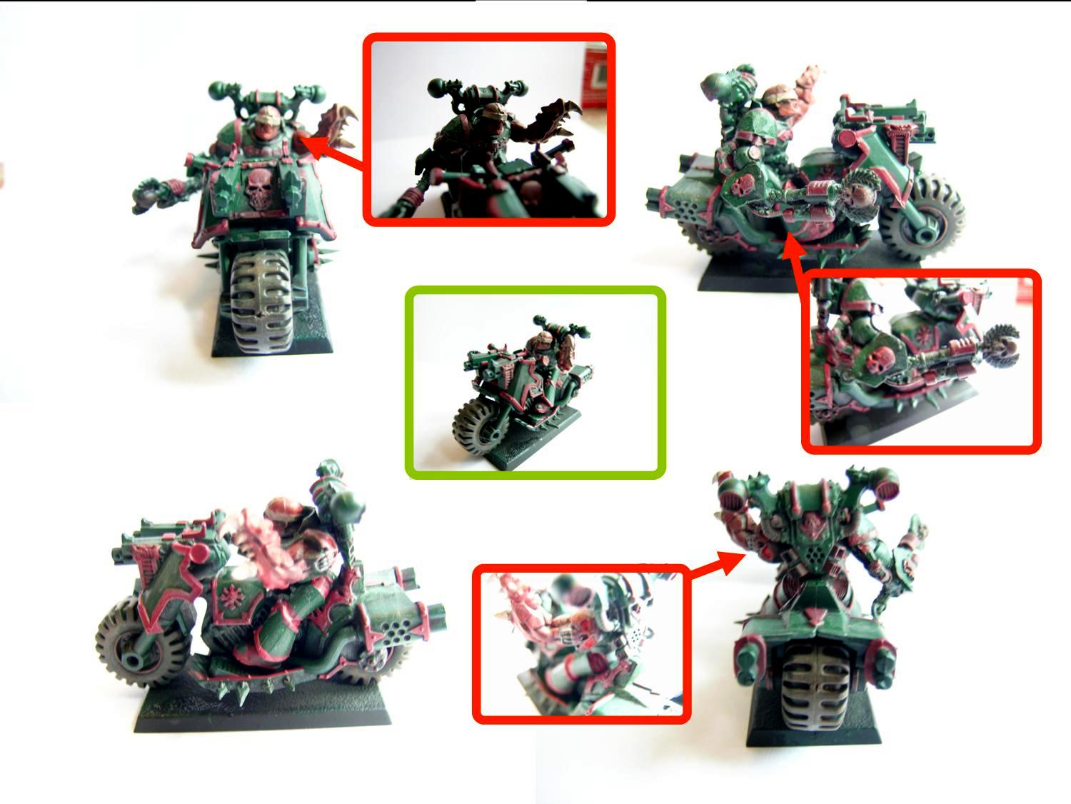 Bike, Chaos, Cool, Painted, Space, Space Marines
