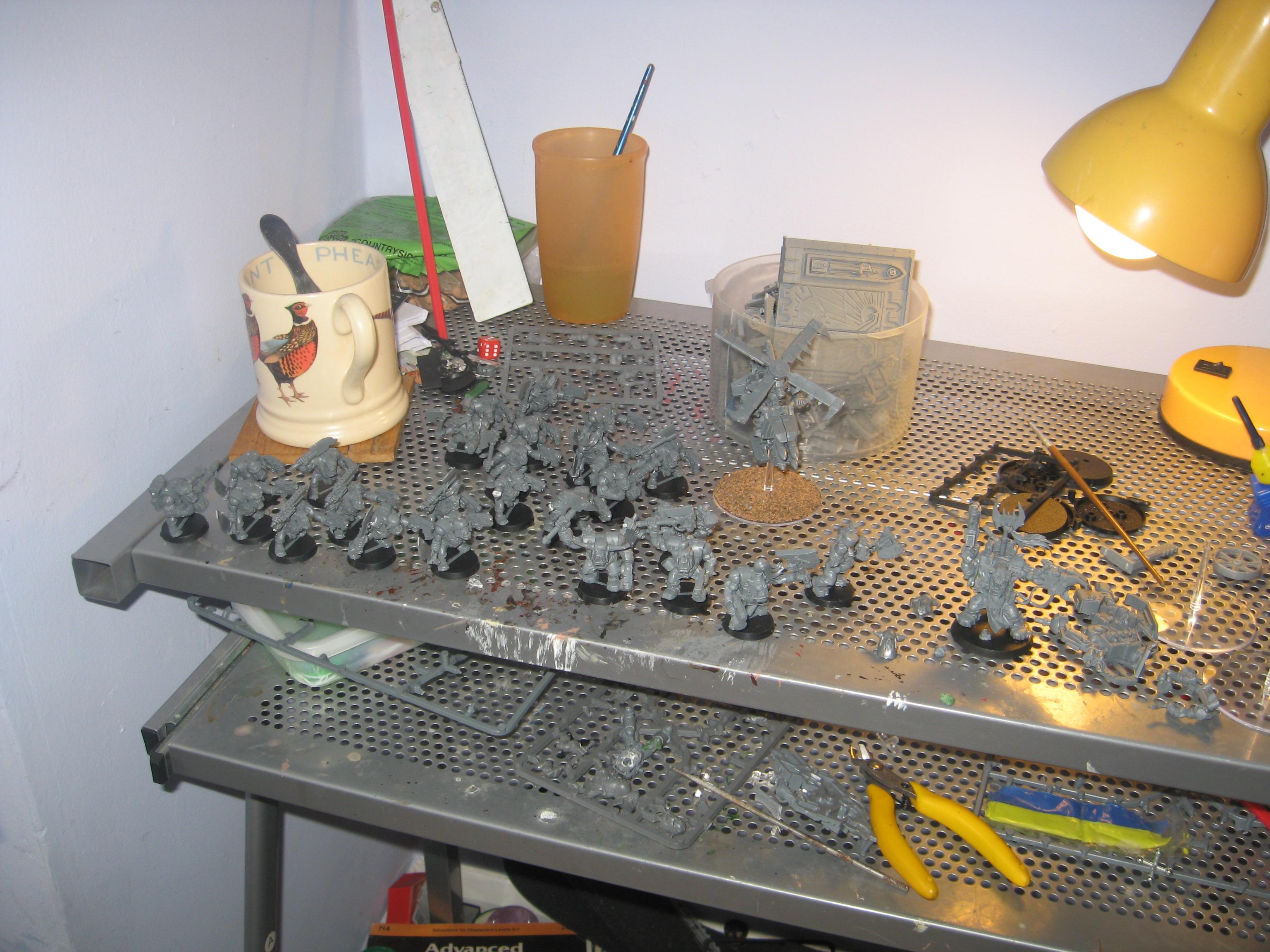 Hobby Area, My Painting & Building Table