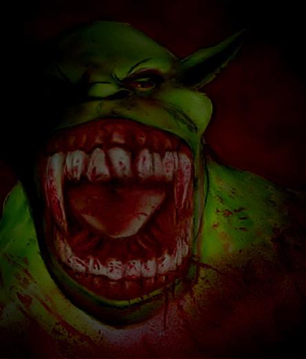 Artwork, Bite, Blood, Blood Teeth Bite, Orks, Teeth