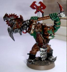 Blood Axe, Camouflage, Nob, Orks