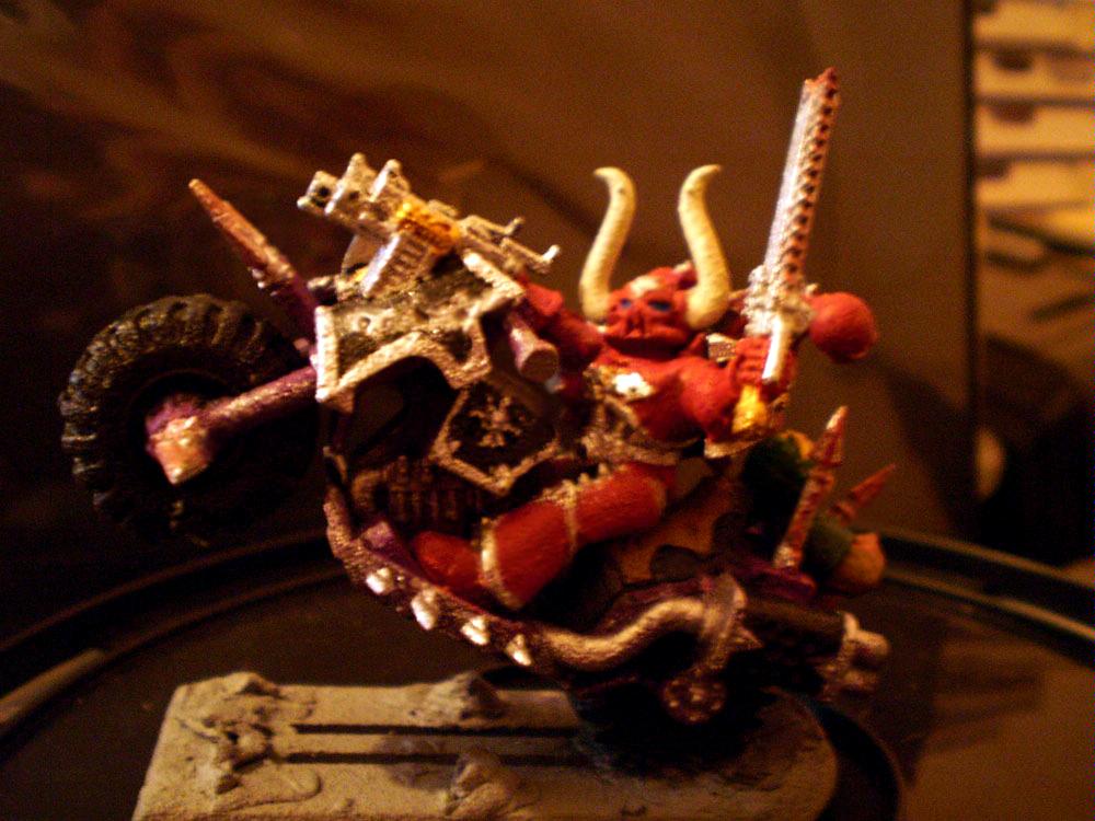 Bike, Chaos Space Marines, Thin Your Paints, Warhammer 40,000, Wheelie, World Eaters