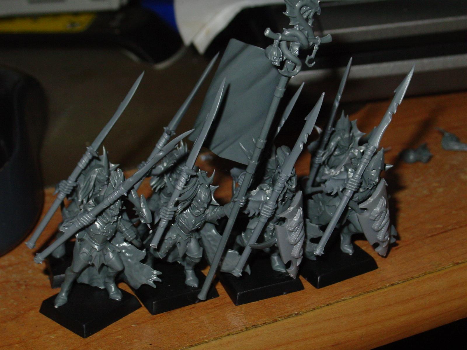 work in progress, dark elf, corsair, warriors, warhammer fantasy