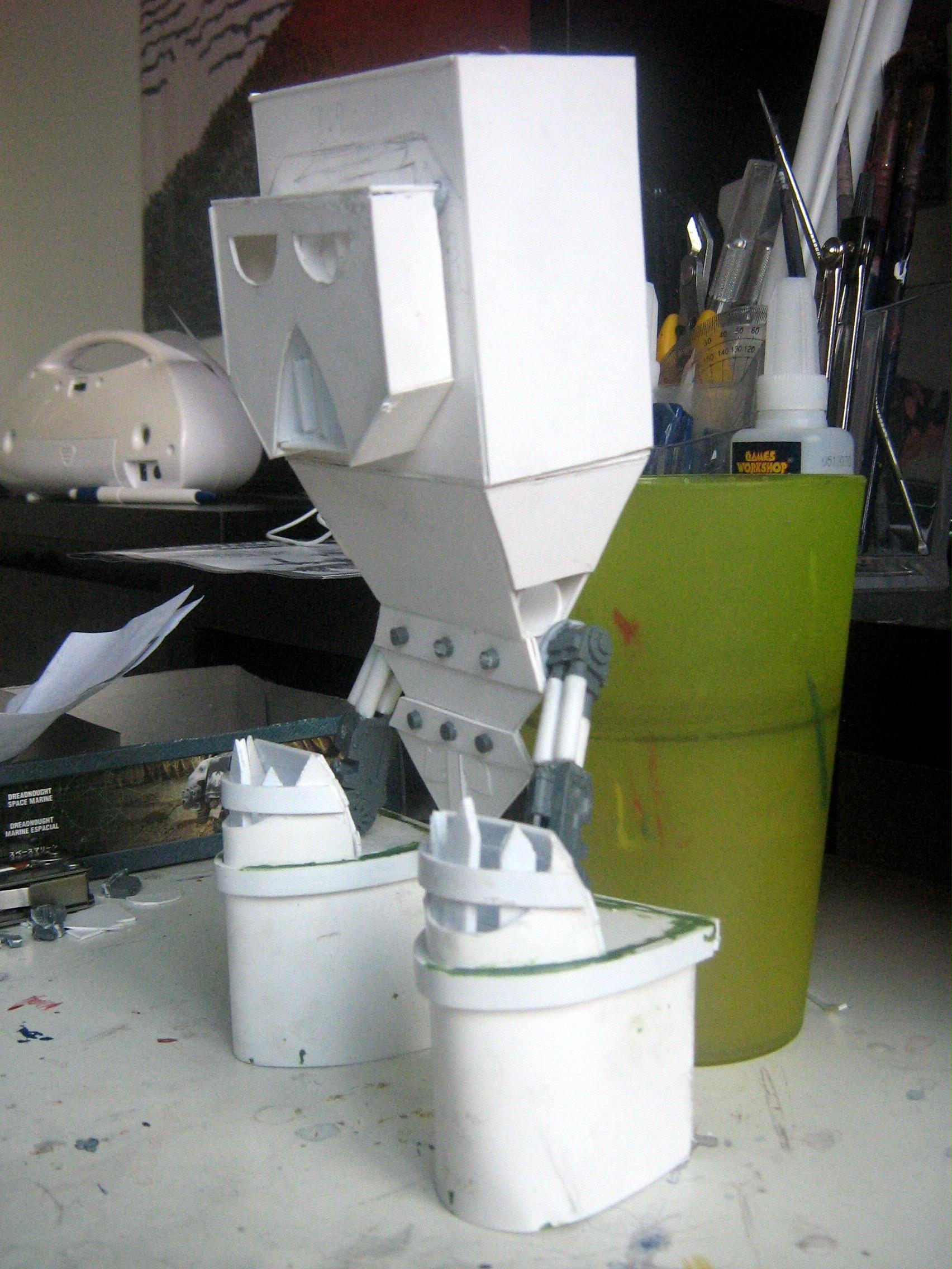 Chaos, Corsairs, Defiler, Helmet, Knights, Paladin, Parts, Pauldrons, Plasticard, Red, Scratch, Titan, Work In Progress