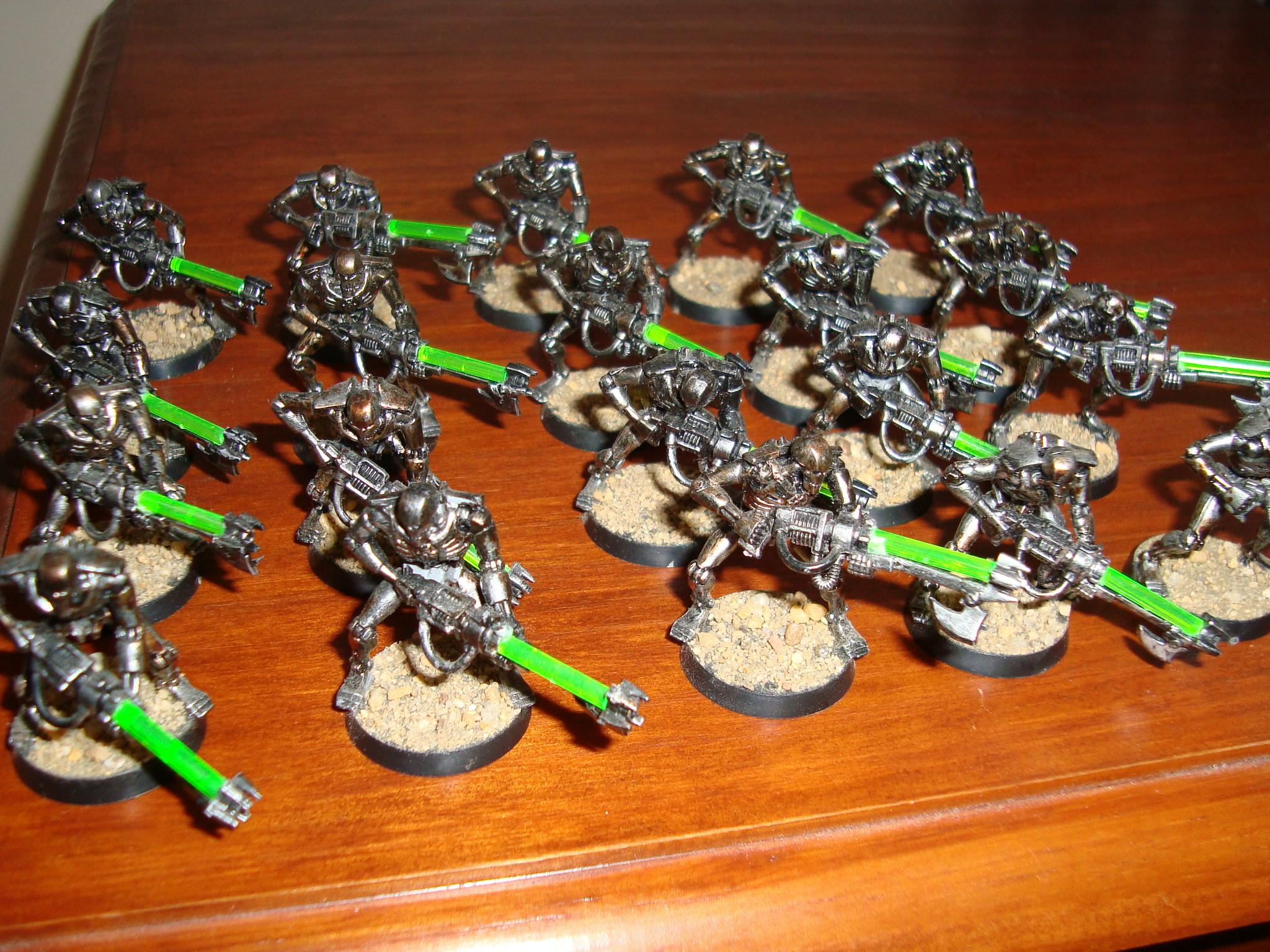 Necrons, Necron warriors ready for battle