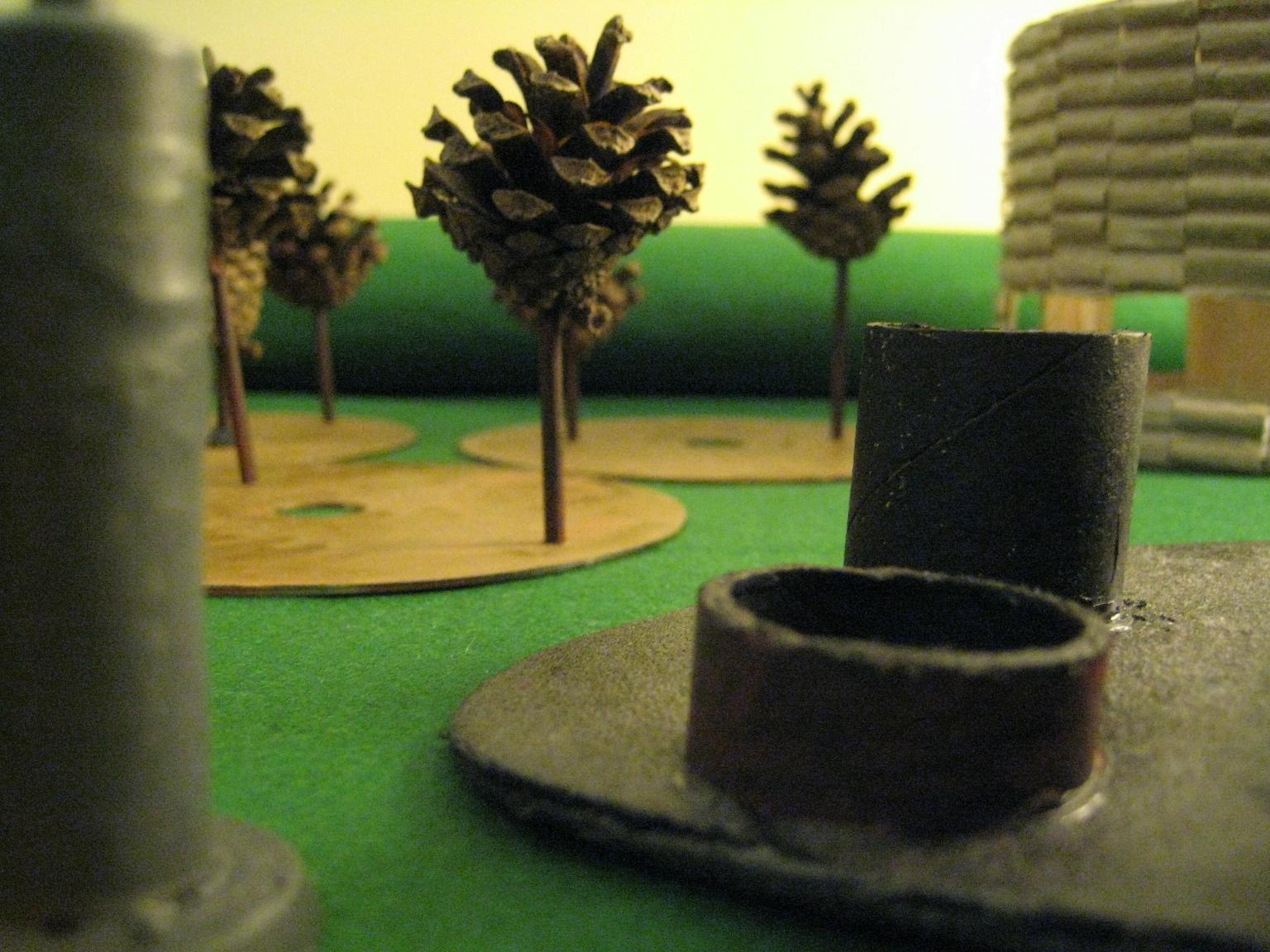 Bastions, Minefields, Piping, Terrain