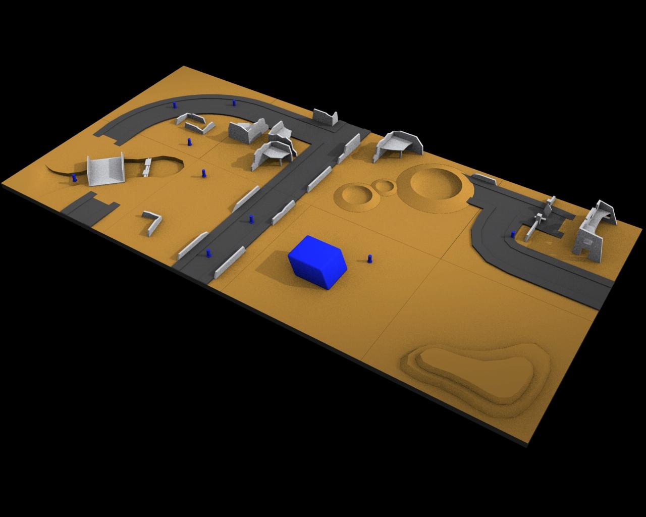Computer Generated, Game Table, Map, Terrain