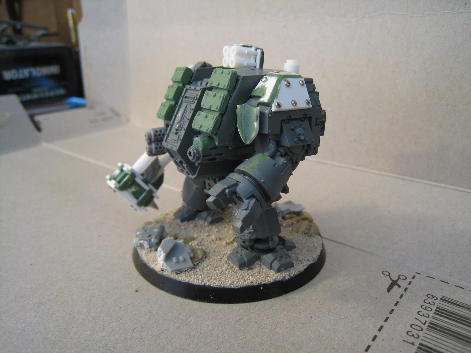 Conversion, Dreadnought, Greenstuff, Ironclad, Space Marines, Warhammer 40,000, Work In Progress