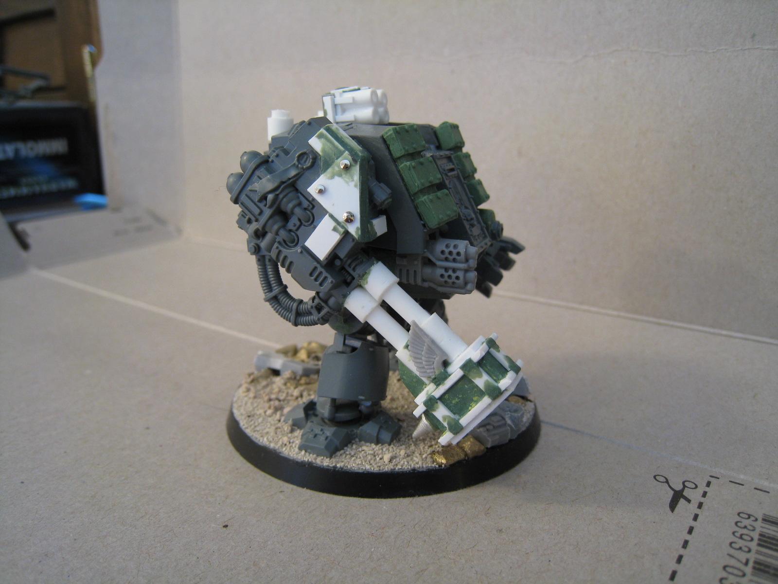 Conversion, Dreadnought, Greenstuff, Ironclad, Space Marines, Warhammer 40,000, Work In Progress