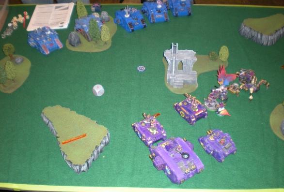 Battle Report, Chaos Space Marines, Land Raider, Ultramarines