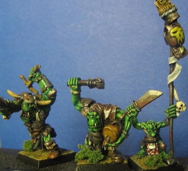 Bearer, Command, Musician, Orcs, Orks, Ruglud, Standard, Warhammer Fantasy