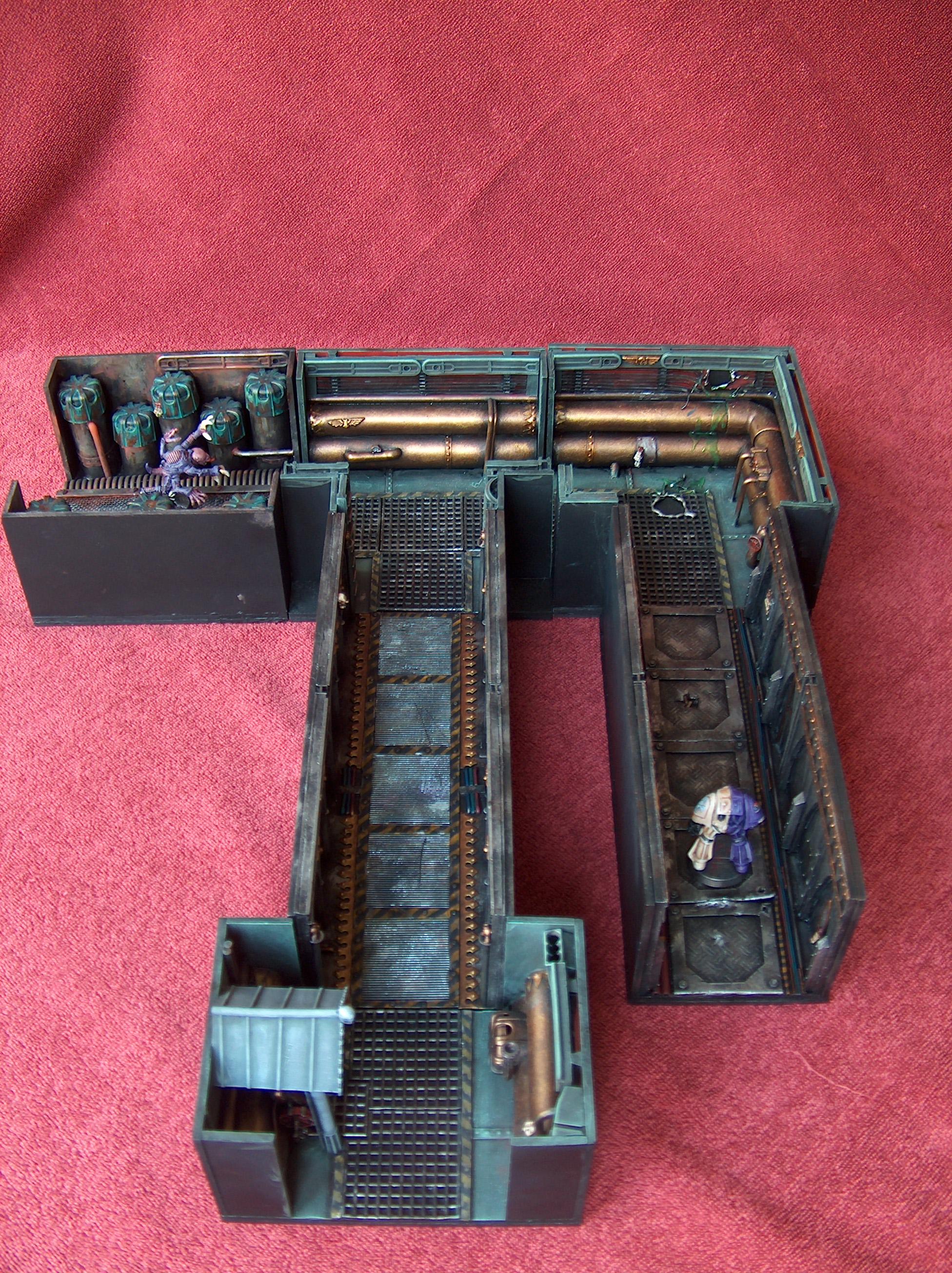Awesome, Space Hulk, All finished Space Hulk boardpieces 15-4-09