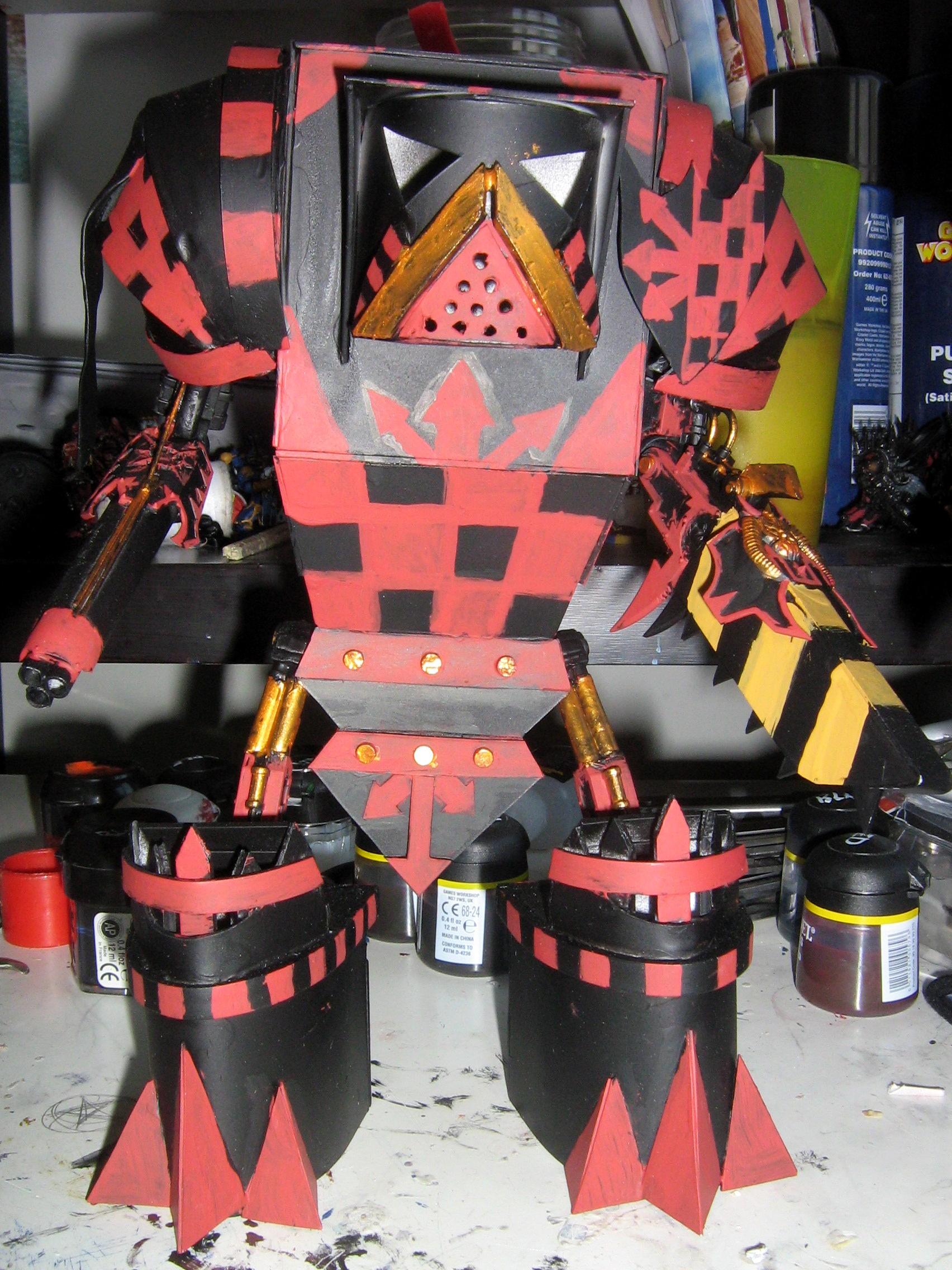 Corsairs, Finished, Knights, Paadins, Painted, Red, Titan, Warhammer 40,000, Warhammer Fantasy