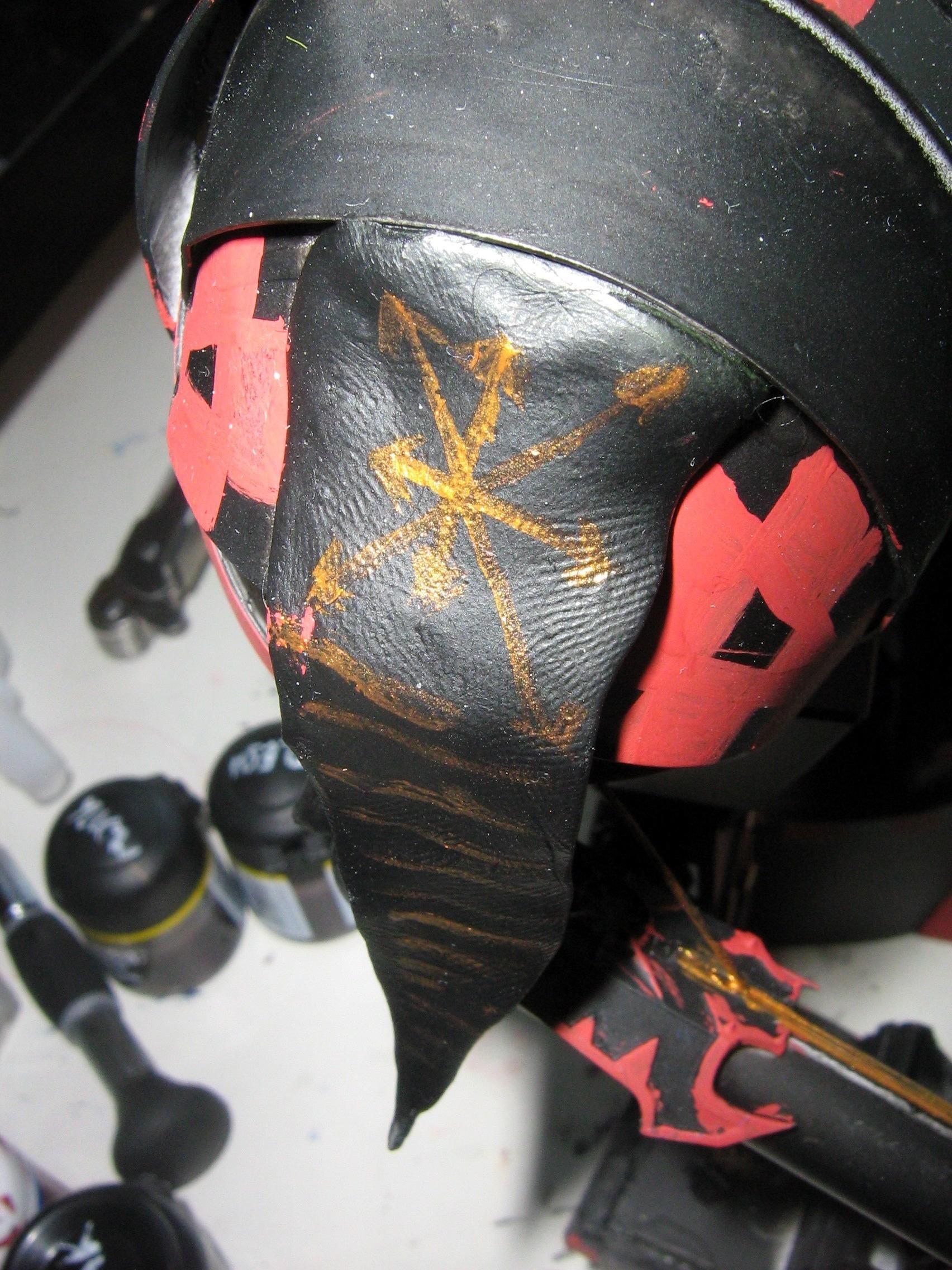 Corsairs, Finished, Knights, Paadins, Painted, Red, Titan, Warhammer 40,000, Warhammer Fantasy