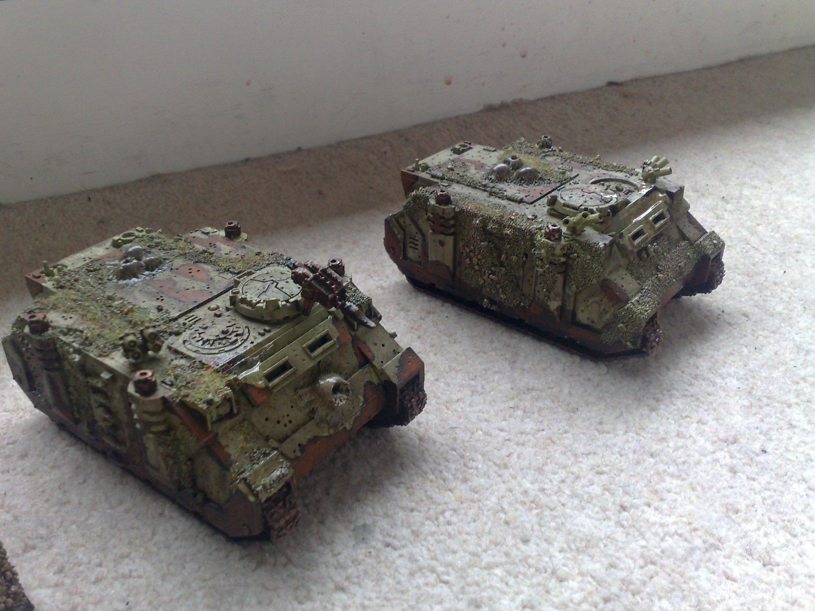 Chaos Rhino, Chaos Space Marines, Conversion, Death Guard, Greenstuff, Nurgle, Plague Marines, Rhino