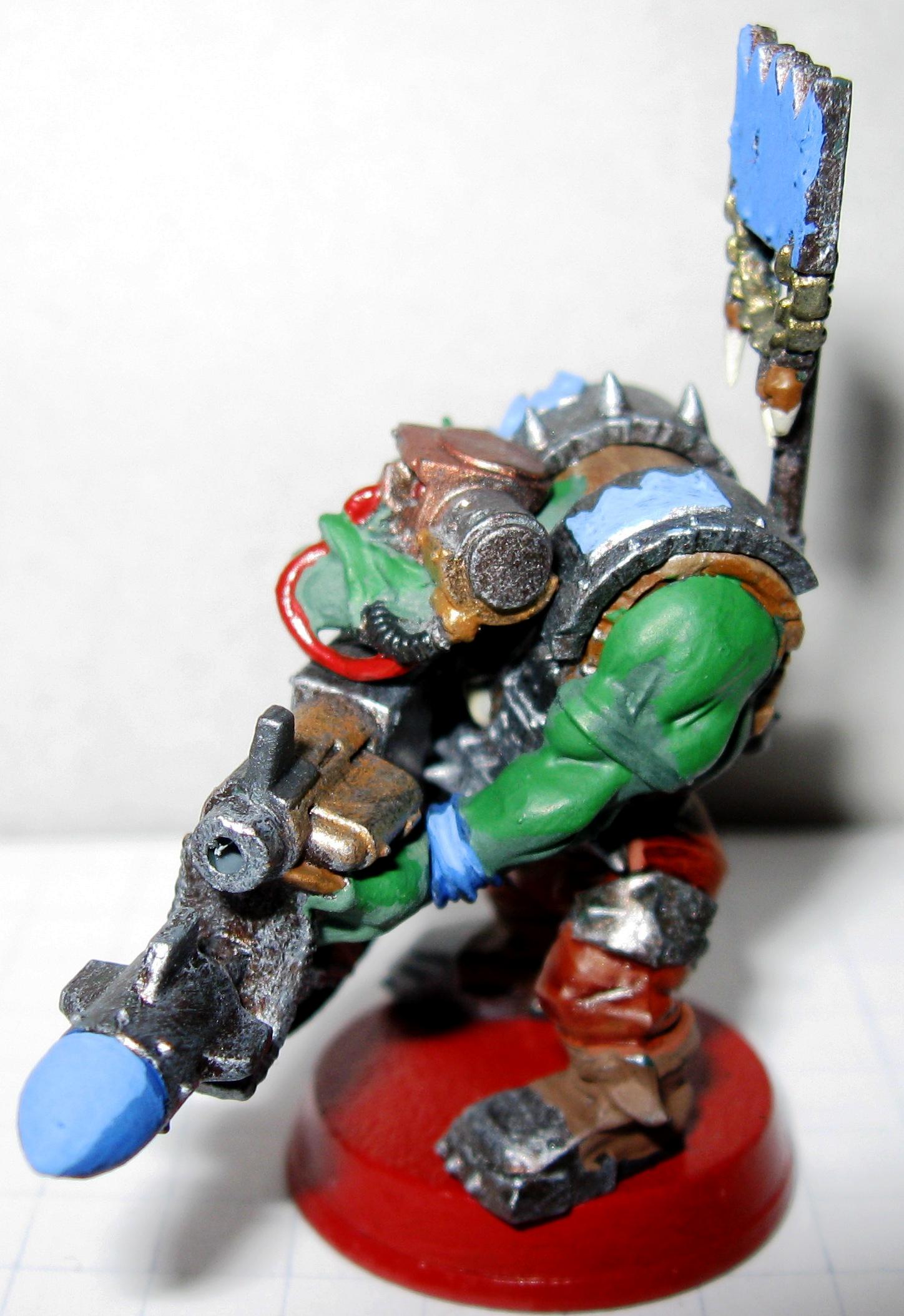 Nob, Orks, Cybork Nob with Kombi-Rokkit Launcha - Left