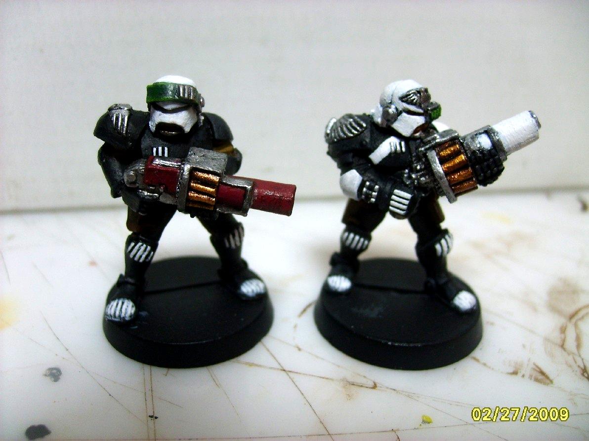 Adeptus, Adeptus Arbites, Arabites, Comparison, Enforcer, Grenade, Launcher