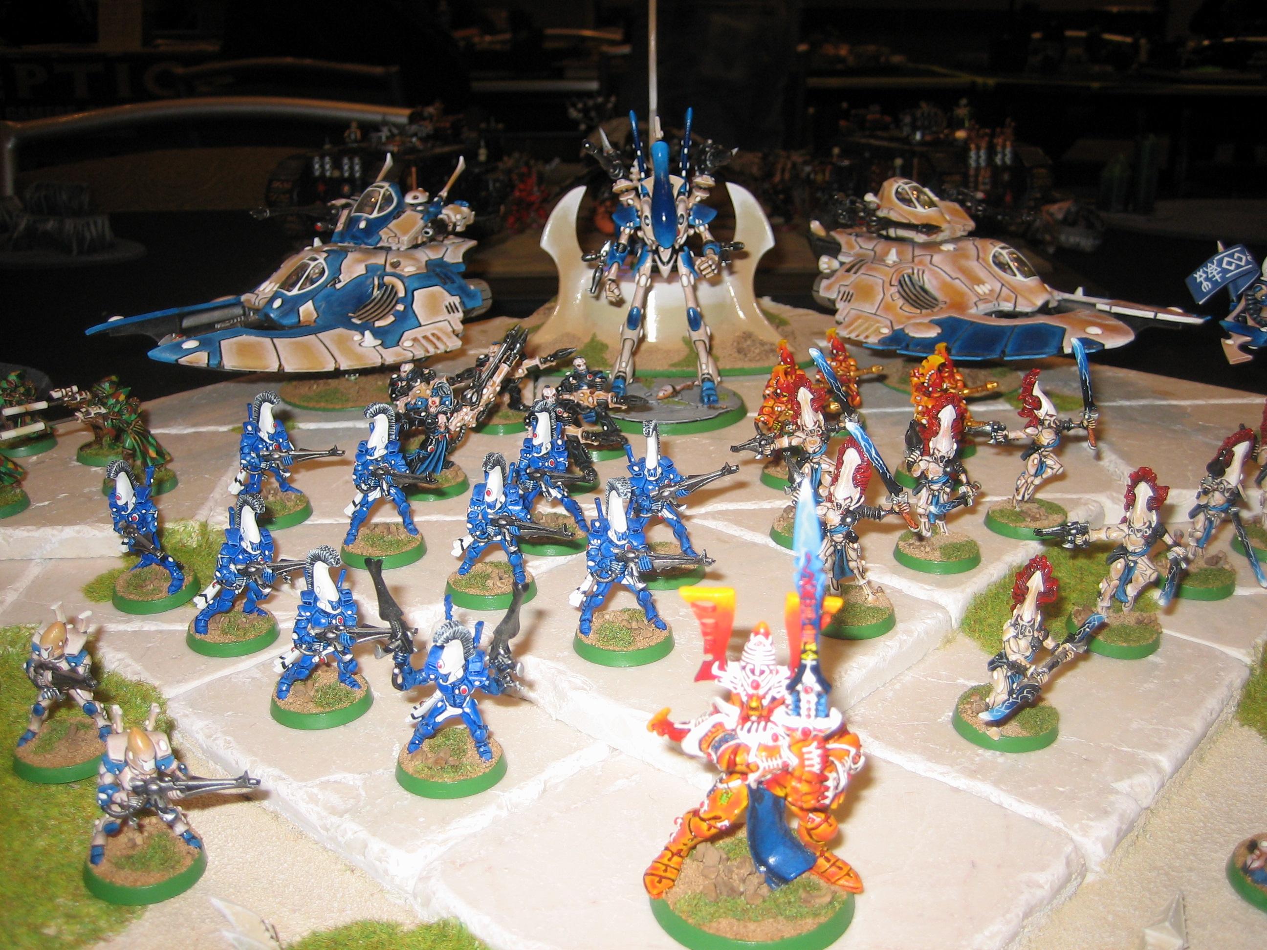 40k Chamionships Tournament, Adepticon 2009, Eldar, Eldar Avatar Wraith Lord Dire Avenger Howling Banshee Falcon Grav Tank