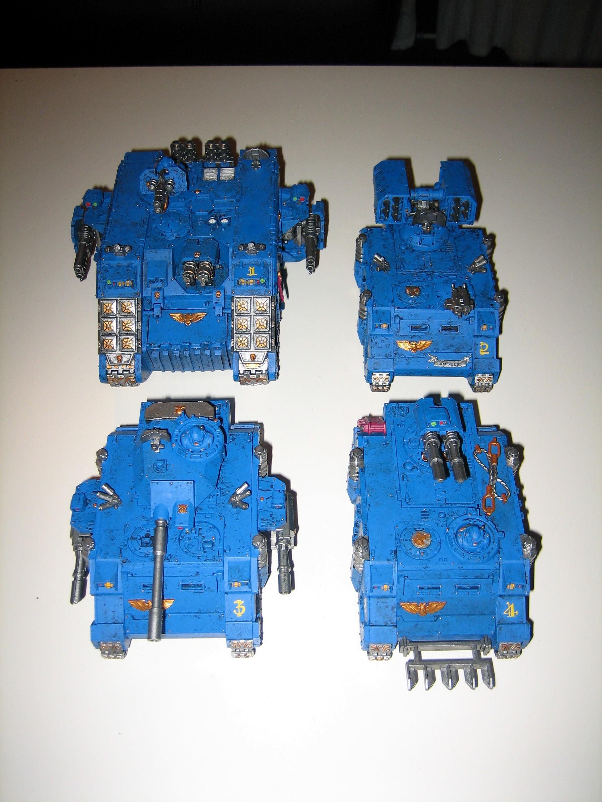 Space Marines, Tank, All my Tanks (front)
