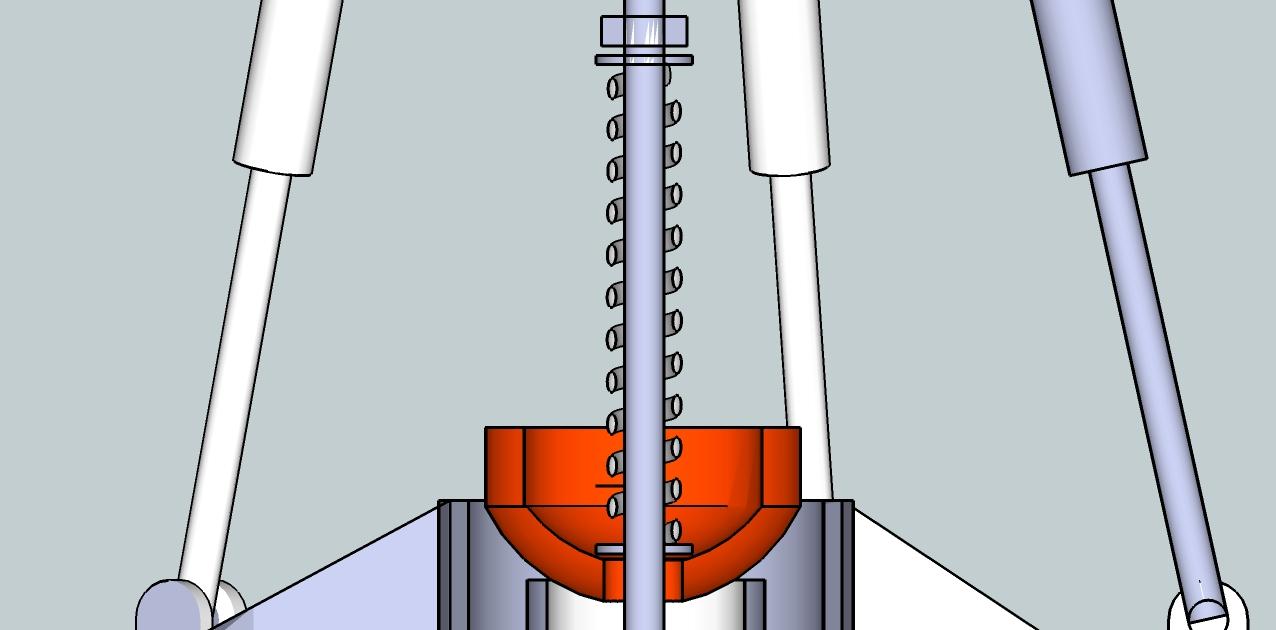 Closeup of the ball joint Tensioning Mechanism