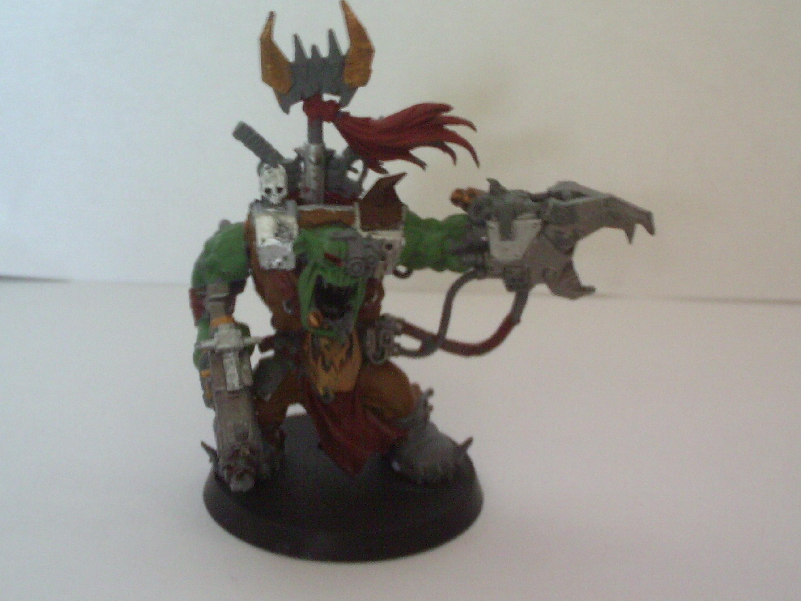 Orks, Warboss, Just for kingCracker this warboss is almost dun :P