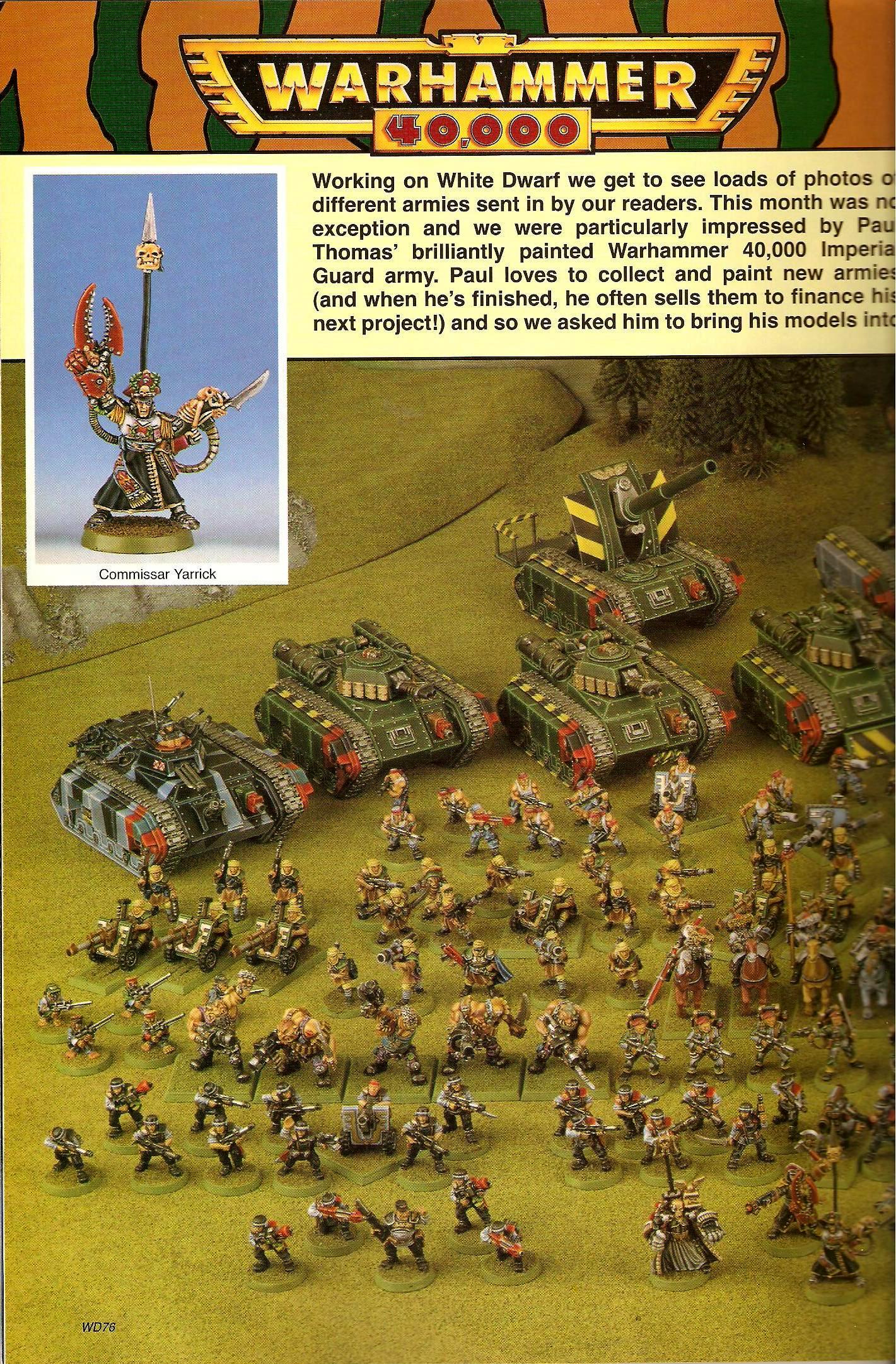 Copyright Games Workshop, Imperial Guard, Retro Review, White Dwarf