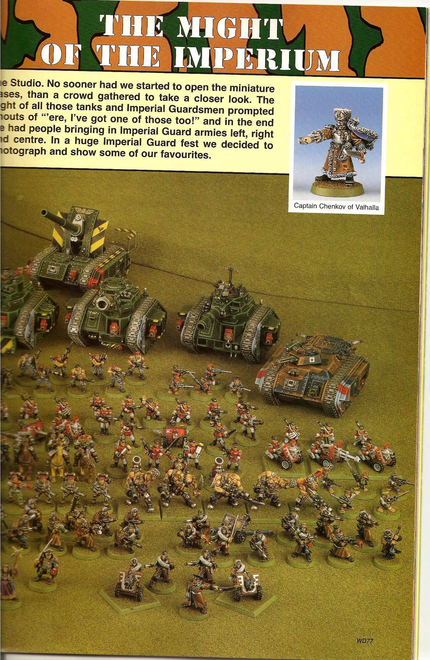 Copyright Games Workshop, Imperial Guard, Retro Review, White Dwarf